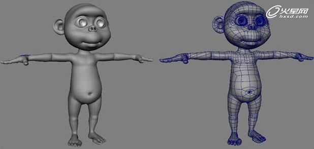 《敲竹鼓的野猴子》Maya作品制作流程 - 3D动画教程 -  77_60a70b87.jpg